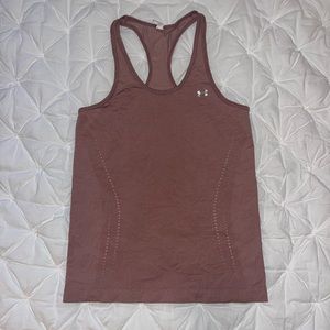 Under Armour Heat Gear Tank Top M Mauve Racerback